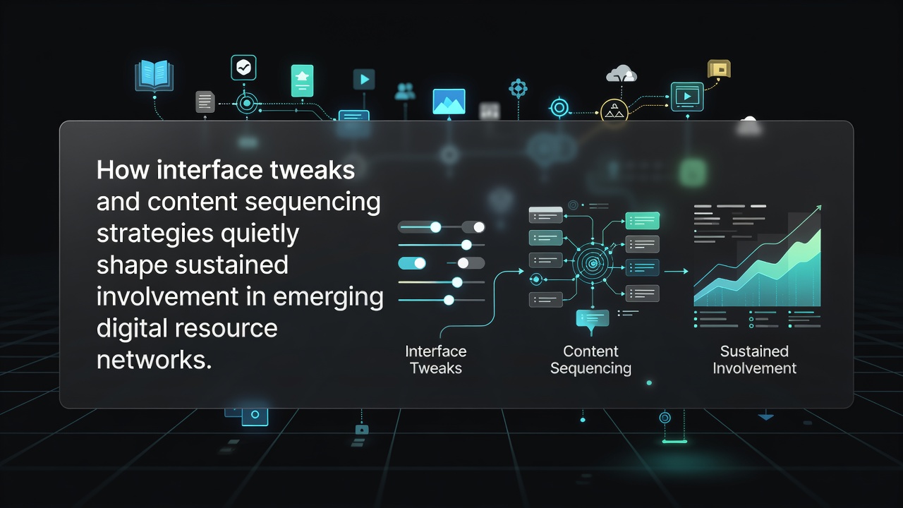 How Interface Tweaks and Content Sequencing Strategies Quietly Shape Sustained Involvement in Emerging Digital Resource Networks