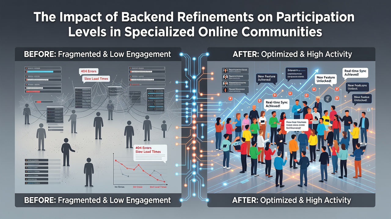 The Impact of Backend Refinements on Participation Levels in Specialized Online Communities